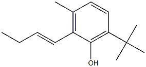 2-(1-Butenyl)-6-(tert-butyl)-3-methylphenol Struktur