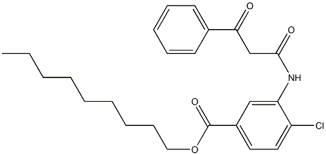 3-[(3-Phenyl-1,3-dioxopropyl)amino]-4-chlorobenzoic acid nonyl ester Struktur