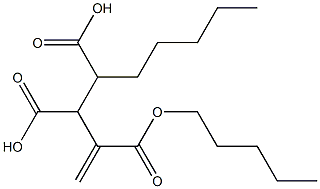 3-Butene-1,2,3-tricarboxylic acid 1,3-dipentyl ester Struktur