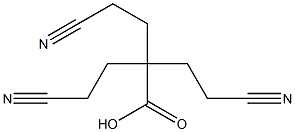 4-Cyano-2,2-bis(2-cyanoethyl)butyric acid Struktur