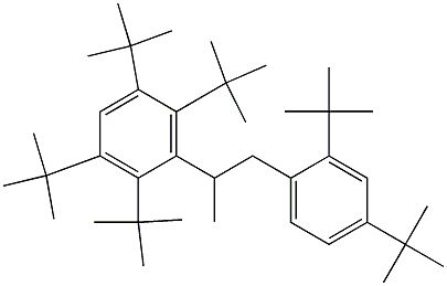 2-(2,3,5,6-Tetra-tert-butylphenyl)-1-(2,4-di-tert-butylphenyl)propane Struktur