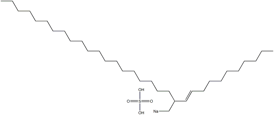 Sulfuric acid 2-(1-undecenyl)docosyl=sodium ester salt Struktur