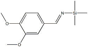 (E)-3,4-Dimethoxy-N-(trimethylsilyl)benzenemethanimine Struktur