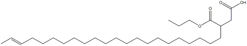 3-(20-Docosenyl)succinic acid 1-hydrogen 4-propyl ester Struktur