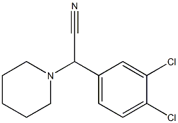 1-Piperidinyl(3,4-dichlorophenyl)acetonitrile Struktur