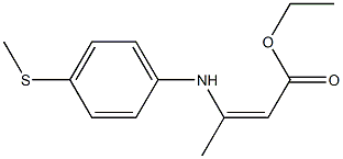 3-[p-(Methylthio)anilino]crotonic acid ethyl ester Struktur