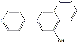 3-(4-Pyridinyl)naphthalen-1-ol Struktur