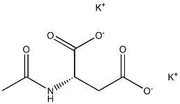 (S)-2-Acetylaminobutanedioic acid dipotassium salt Struktur