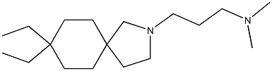 8,8-Diethyl-2-(3-dimethylaminopropyl)-2-azaspiro[4.5]decane Struktur