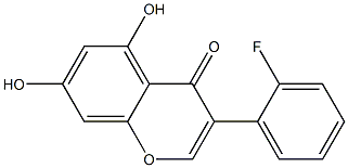 5,7-Dihydroxy-3-(2-fluorophenyl)-4H-1-benzopyran-4-one Struktur