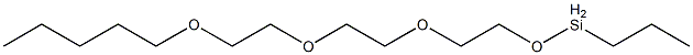 Propyl[2-[2-[2-(pentyloxy)ethoxy]ethoxy]ethoxy]silane Struktur