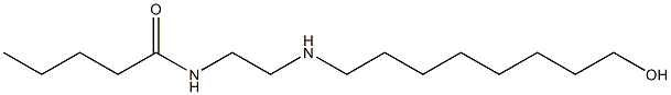 N-[2-[(8-Hydroxyoctyl)amino]ethyl]valeramide Struktur