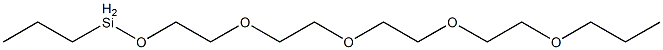 Propyl[2-[2-[2-(2-propoxyethoxy)ethoxy]ethoxy]ethoxy]silane Struktur