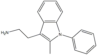 1-Phenyl-2-methyl-3-(2-aminoethyl)-1H-indole Struktur