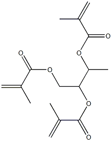 1,2,3-Butanetriol trismethacrylate Struktur