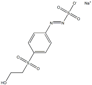 p-(2-Hydroxyethylsulfonyl)benzenediazosulfonic acid sodium salt Struktur