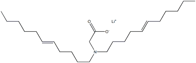 N,N-Di(5-undecenyl)aminoacetic acid lithium salt Struktur