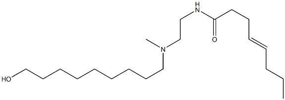 N-[2-[N-(9-Hydroxynonyl)-N-methylamino]ethyl]-4-octenamide Struktur