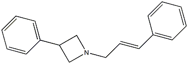 1-Cinnamyl-3-phenylazetidine Struktur