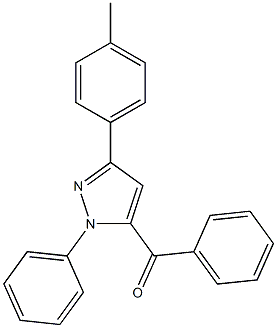 1-Phenyl-3-(p-tolyl)-5-benzoyl-1H-pyrazole Struktur