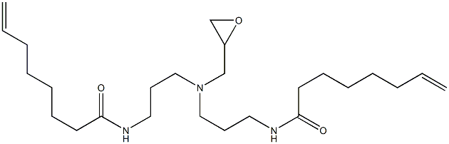 N,N-Bis[3-(7-octenoylamino)propyl]glycidylamine Struktur