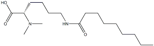 N6-Nonanoyl-N2,N2-dimethyllysine Struktur