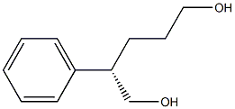 [S,(+)]-2-Phenyl-1,5-pentanediol Struktur