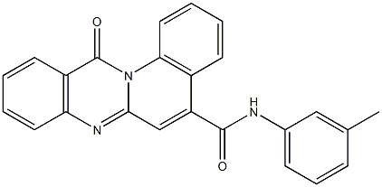 N-(3-Methylphenyl)-12-oxo-12H-quino[2,1-b]quinazoline-5-carboxamide Struktur