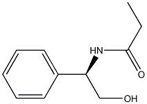 N-[(1R)-2-Hydroxy-1-phenylethyl]propanamide Struktur