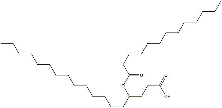 4-Tridecanoyloxyoctadecanoic acid Struktur