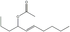 5-Decen-4-ol acetate Struktur