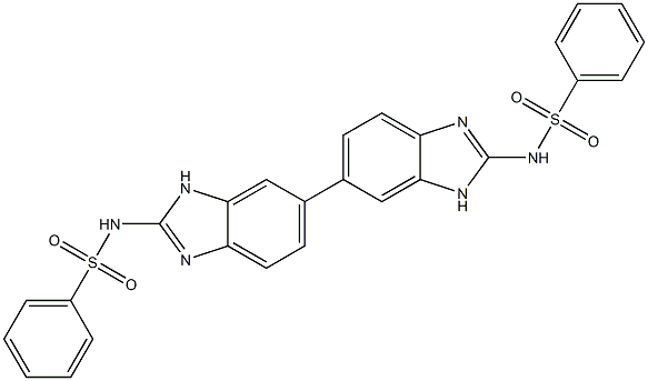 2,2'-Bis(phenylsulfonylamino)-6,6'-bi(1H-benzimidazole) Struktur