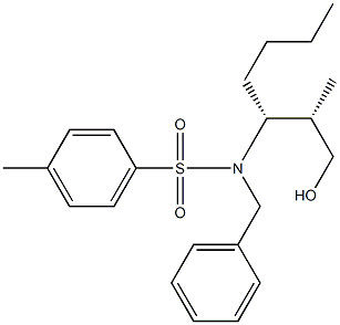 N-Benzyl-N-[(S)-1-[(R)-2-hydroxy-1-methylethyl]pentyl]-4-methylbenzenesulfonamide Struktur