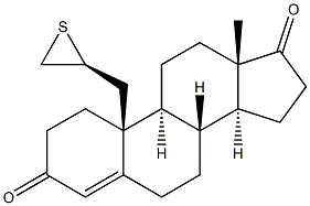 19-[(S)-Thiiran-2-yl]androst-4-ene-3,17-dione Struktur