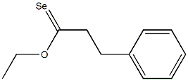 3-Phenylselenopropionic acid ethyl ester Struktur