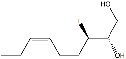 (2S,3R,6Z)-3-Iodo-6-nonene-1,2-diol Struktur