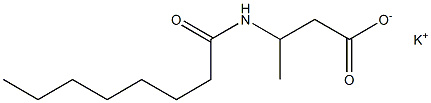 3-Capryloylaminobutyric acid potassium salt Struktur