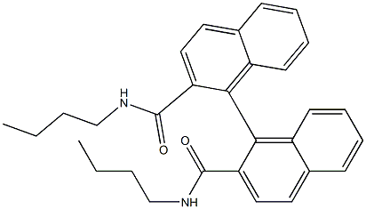 N,N'-Dibutyl[1,1'-binaphthalene]-2,2'-dicarboxamide Struktur