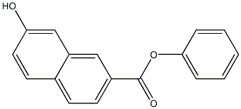 7-Hydroxy-2-naphthoic acid phenyl ester Struktur