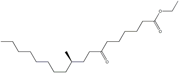 [R,(-)]-10-Methyl-7-oxostearic acid ethyl ester Struktur