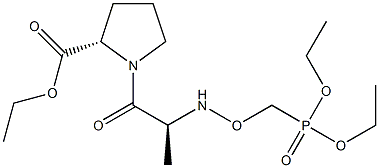 N-[N-[(Diethoxyphosphinyl)methoxy]-L-alanyl]-L-proline ethyl ester Struktur