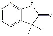 1,3-Dihydro-3,3-dimethyl-2H-pyrrolo[2,3-b]pyridin-2-one Struktur