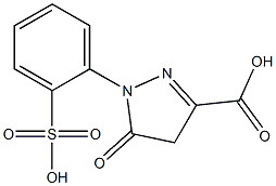 5-Oxo-1-(2-sulfophenyl)-2-pyrazoline-3-carboxylic acid Struktur