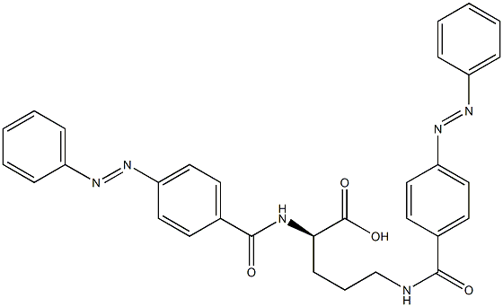 N2,N5-Bis(4-phenylazobenzoyl)-D-ornithine Struktur