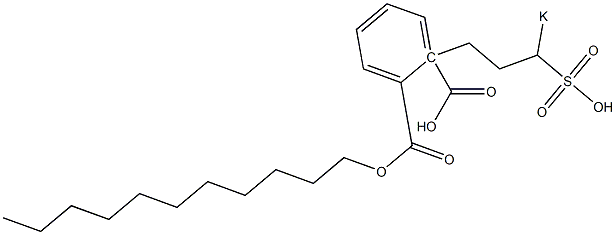 Phthalic acid 1-undecyl 2-(3-potassiosulfopropyl) ester Struktur