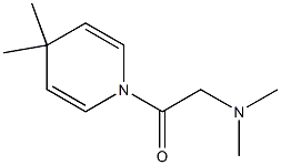 1,4-Dihydro-4,4-dimethyl-1-(dimethylaminoacetyl)pyridine Struktur