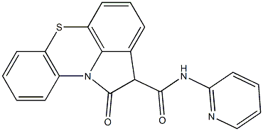 N-(2-Pyridinyl)-1,2-dihydro-1-oxopyrrolo[3,2,1-kl]phenothiazine-2-carboxamide Struktur