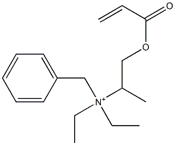 N,N-Diethyl-N-[1-methyl-2-[(1-oxo-2-propenyl)oxy]ethyl]benzenemethanaminium Struktur