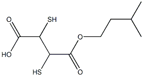 2,3-Dimercaptosuccinic acid 1-isoamyl ester Struktur