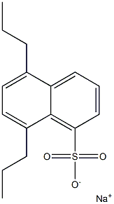 5,8-Dipropyl-1-naphthalenesulfonic acid sodium salt Struktur